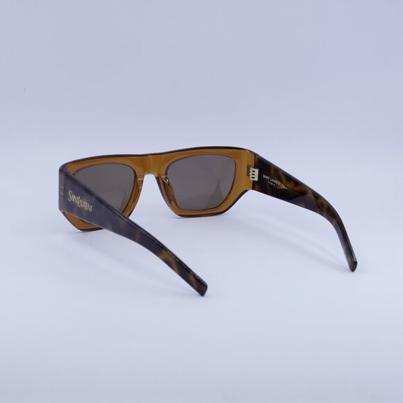 ?️ New Saint Laurent SL740 002 Sunglasses - Transparent Brown/Havana Frame main image 10